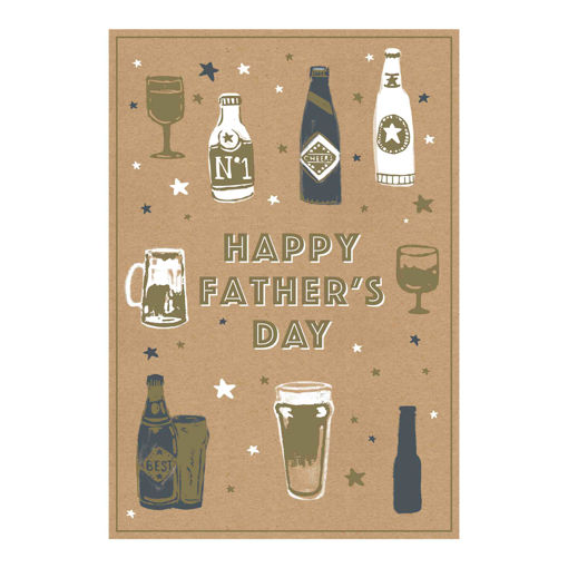 Picture of FATHERS DAY BEER BOTTLE POPPET CARD